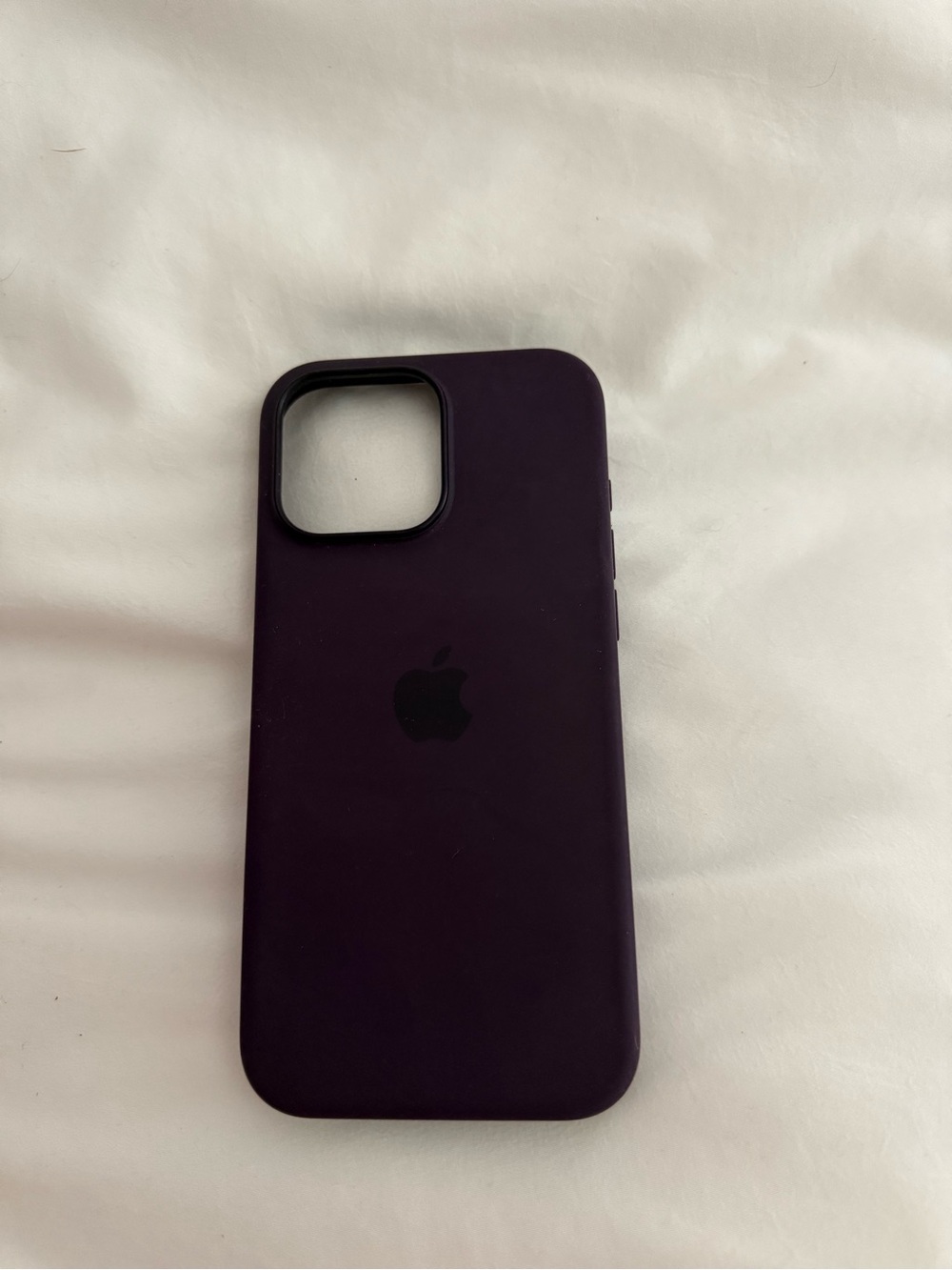 Apple Silicone iPhone Case - Dark Purple